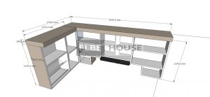 gambar box bagian dalam kitchen set contoh gambar 2D